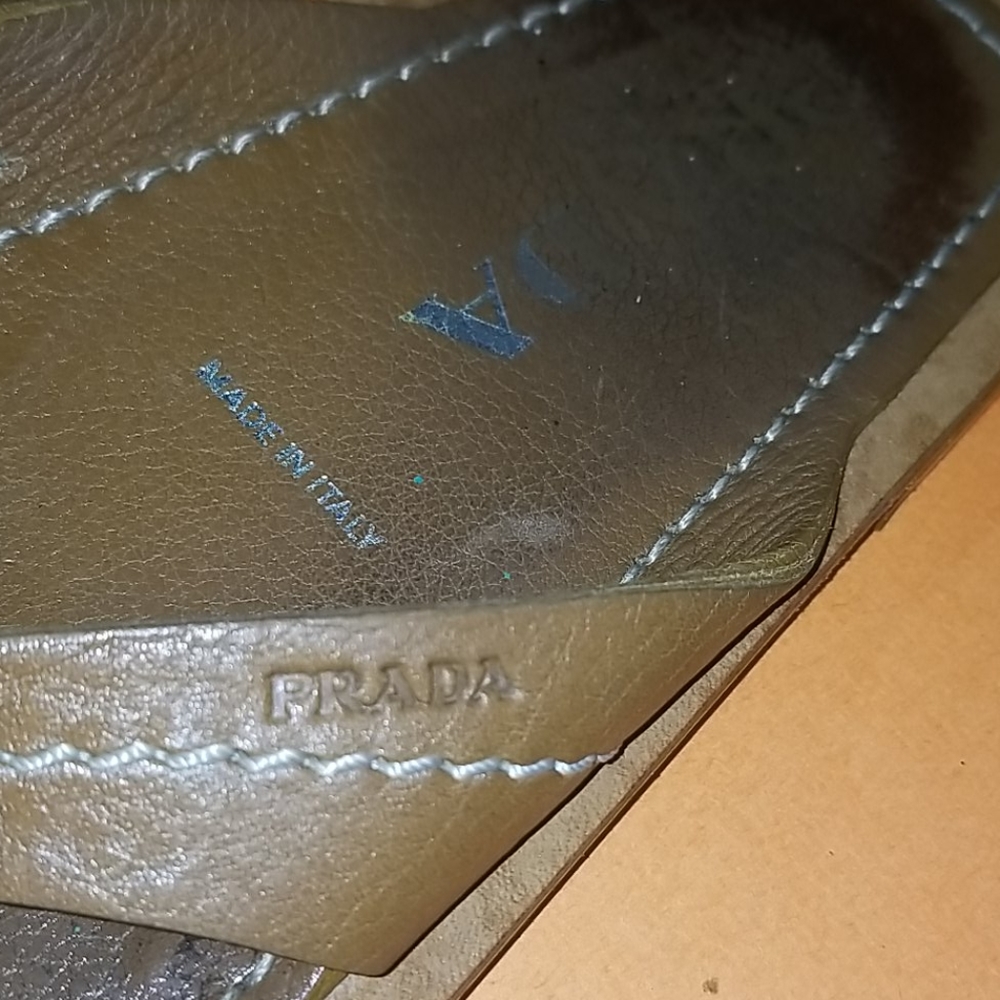 PRADA Leather Thong Sandal - Picture 2 of 12